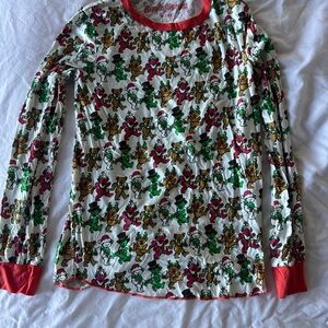 Rowdy Sprout Festive Gingerbread Long Sleeve Pajama Shirt